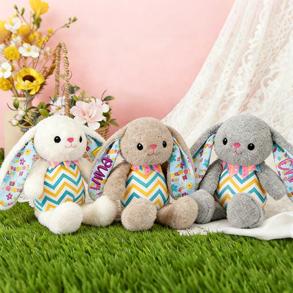 Embroidered 2026 Baby Bunny:Personalized Newborn Easter Gift