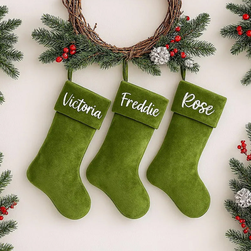 Personalized Velvet Christmas Stocking