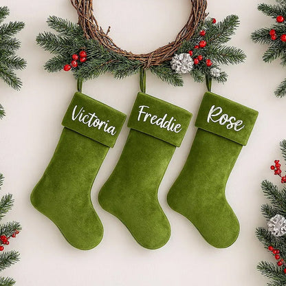 Personalized Velvet Christmas Stocking