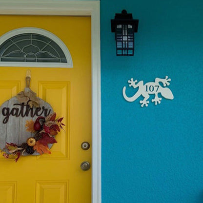 House Number Plaque , Personalized Sign, Outdoor Decor, Coastal Themed Custom Sign
