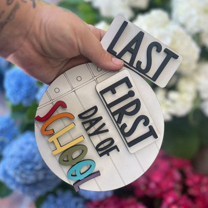 First day of school, back to school sign, last day of school sign