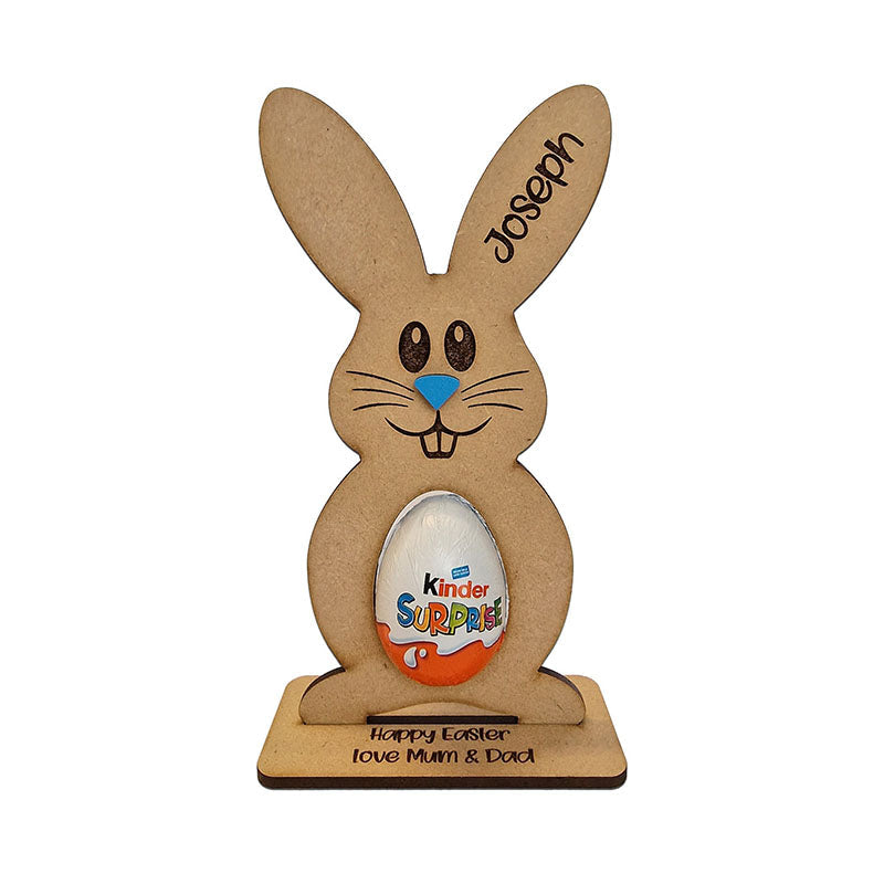 Personalised Easter Egg, Creme Holder Decoration Bunny Treat