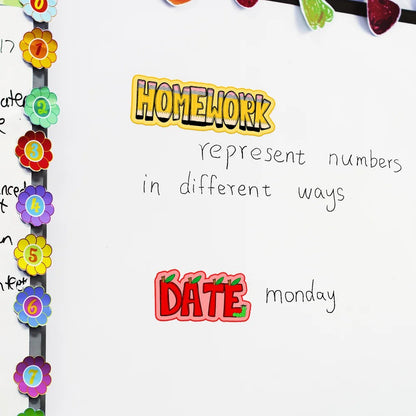 Personalized Cute Notebook Pencil Teacher Elements Letter