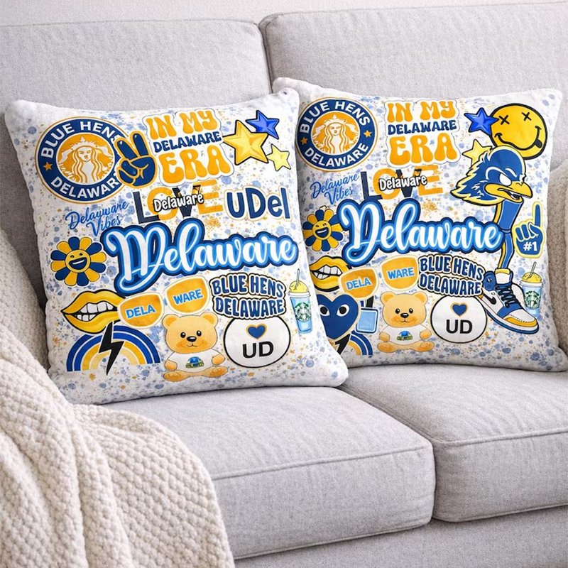 Custom College Pillows, University Pillow, College Bed Party Pillows Graduation Gift