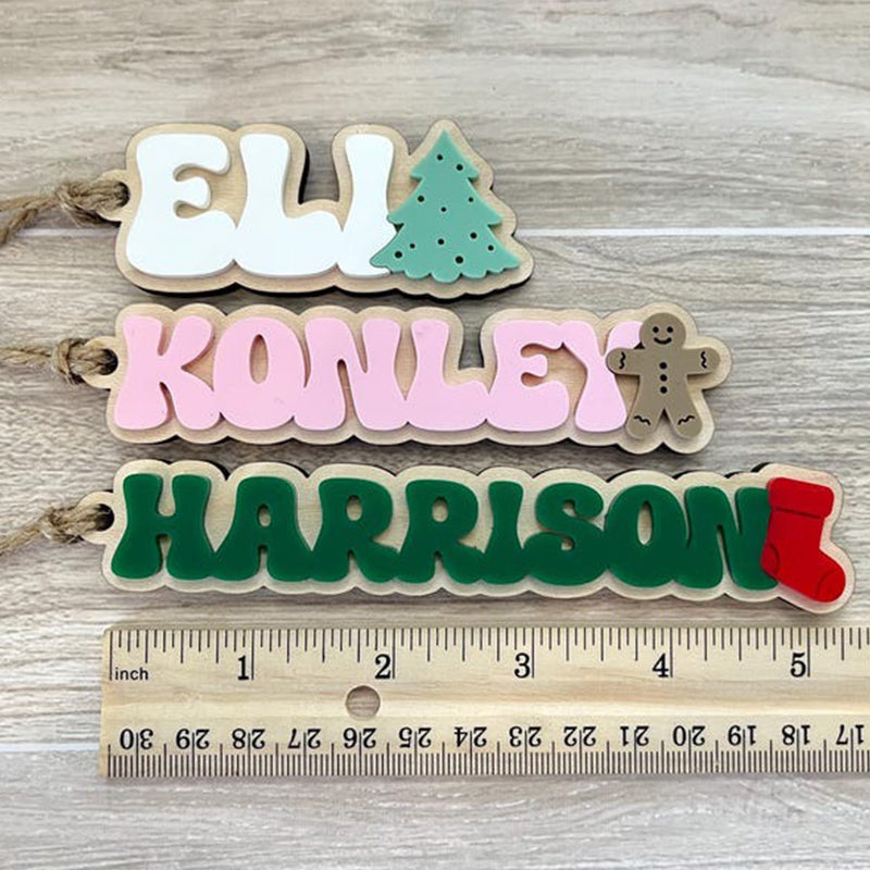 Christmas Stocking Tag for Kids, Personalized Christmas Gift Tag
