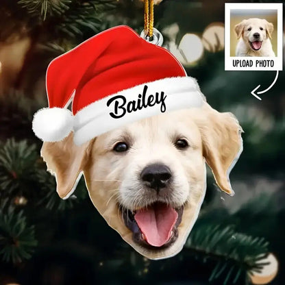 Customizable Pet Photo Christmas Ornament