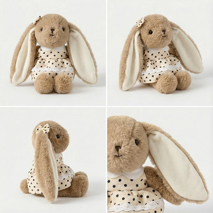 Personalized Embroidered Bunny Plush Baby Gift – Custom Stuffed Rabbit