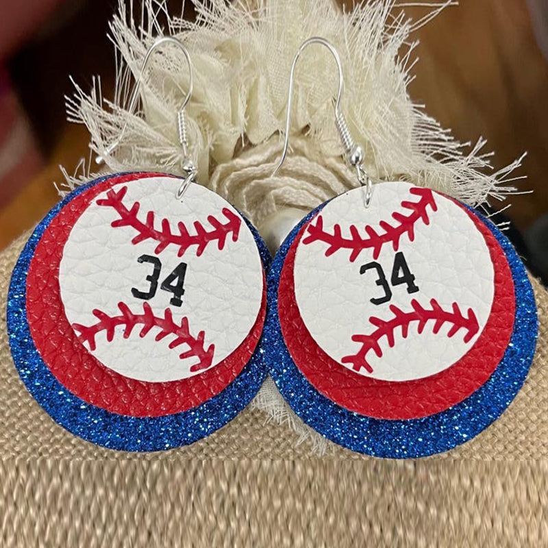 Custom baseball earrings, baseball gift, Game day earrings