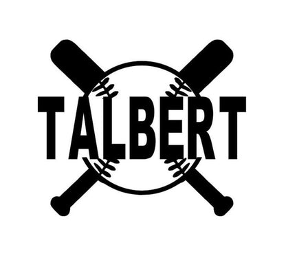 Baseball Softball Helmet Decal, Personalized, Baseball Softball Sticker