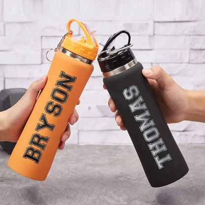 Engraved Water Bottles with Straw,Insulated Water Bottles
