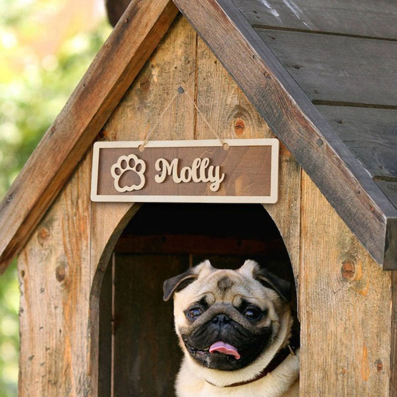 Dog House Sign, Dog House Tag, Personalized Gift