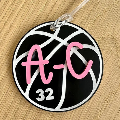 Personalized Name Tag Personalized Baseball Swimming Lacrosse Volleyball Hockey Soccer Dance Cheer Pom Tennis Football Hockey Track Pickleball Basketball Bag Tag