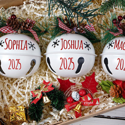 Personalized Christmas Tree Ornament,Custom 2025 Jingle Bell