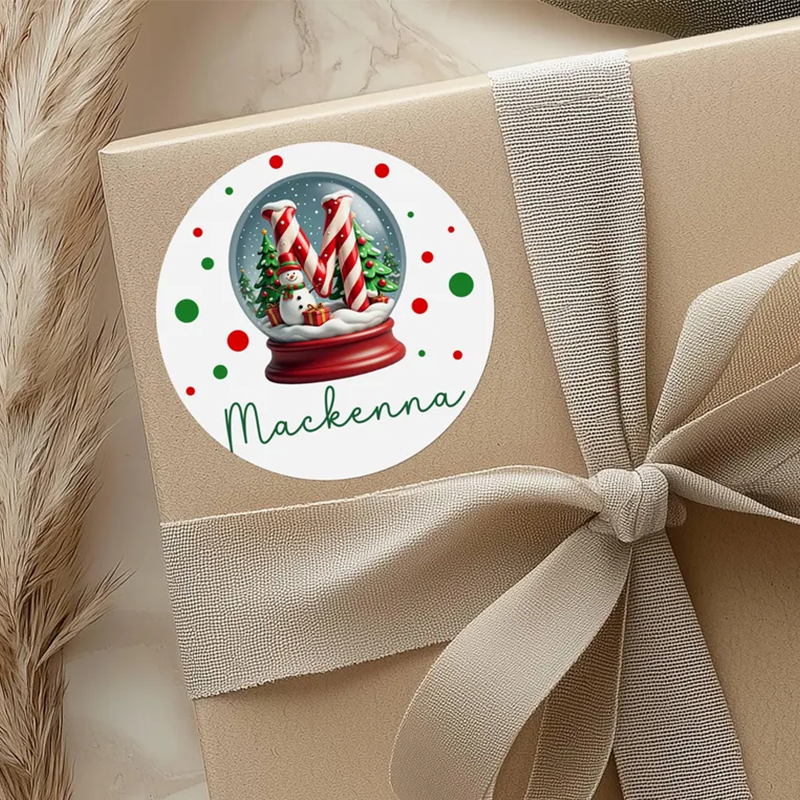 Personalized Name Christmas Gift Stickers, Gift Tag Stickers