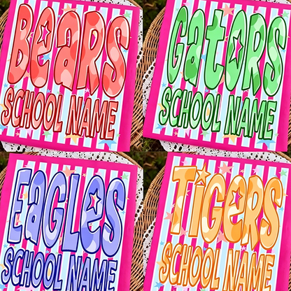 Custom School Mascot , Personalized Sport Shirt , Custom Team Logo Shirt