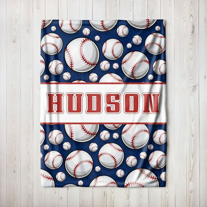 Personalized Baseball Blankets Gifts