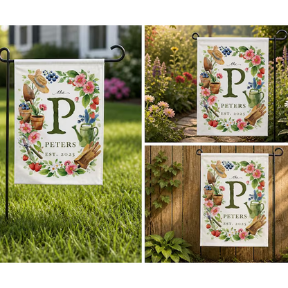 Personalized Garden Flag, Custom Yard Decor