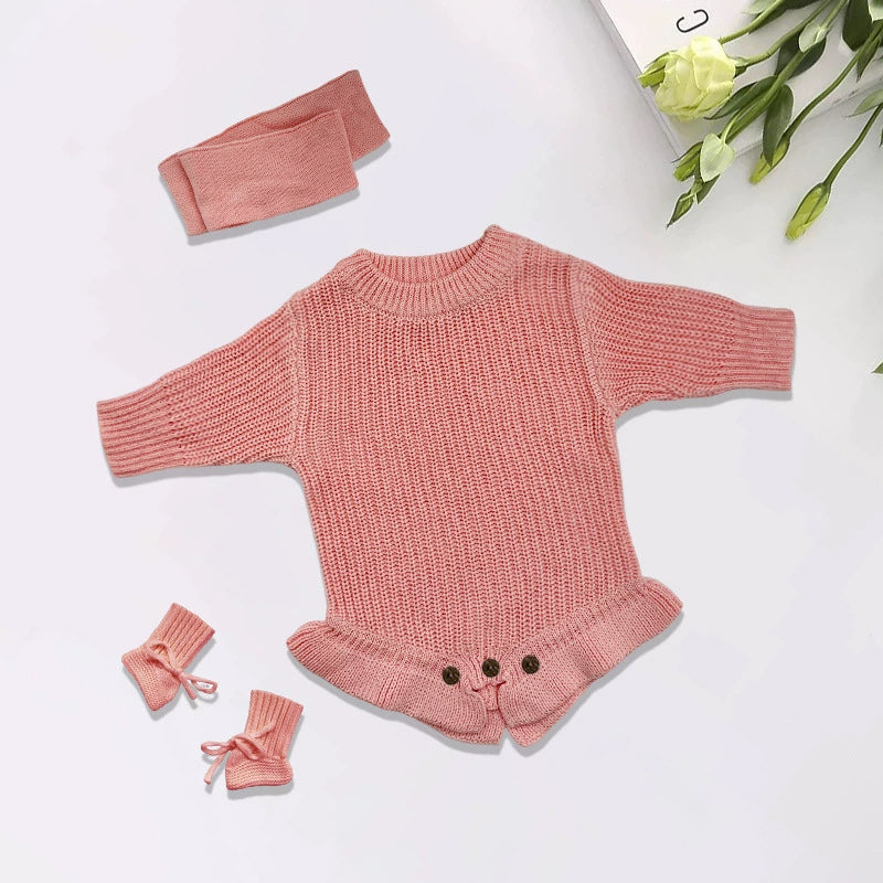Personalized Embroidered Baby Romper, Baby Name Ruffle Romper