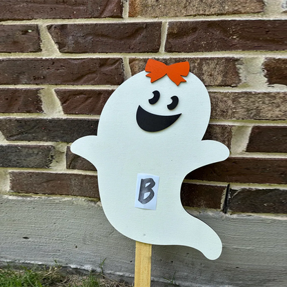 Personalized Ghost Yard Art Halloween Outdoor Decor Custom Fall Garden Decoration