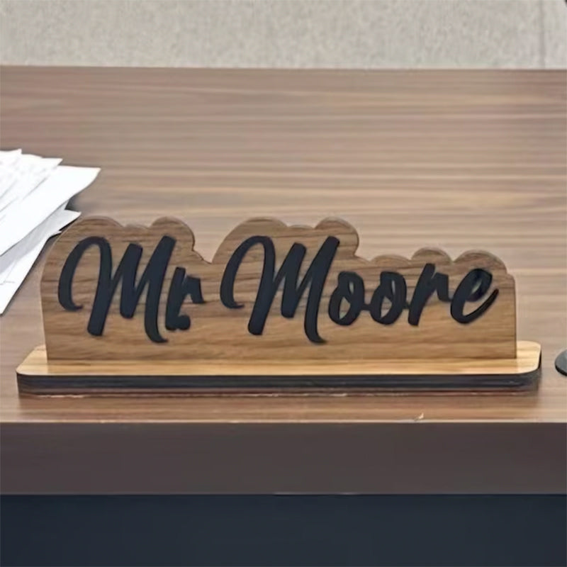 Desk Name Plate | Great custom gift for male or female teacher