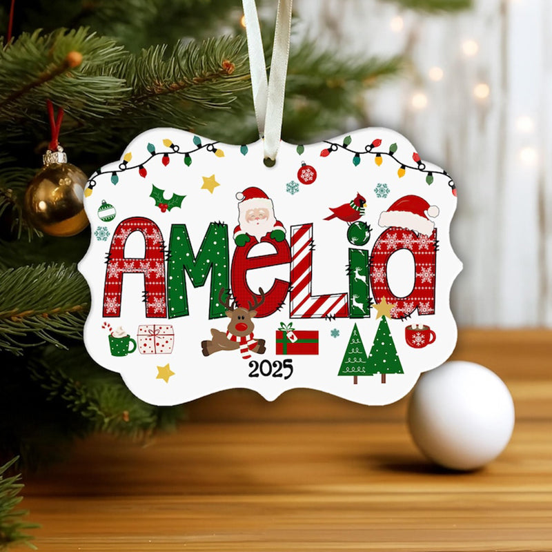 Personalized Kids Name Christmas Ornament