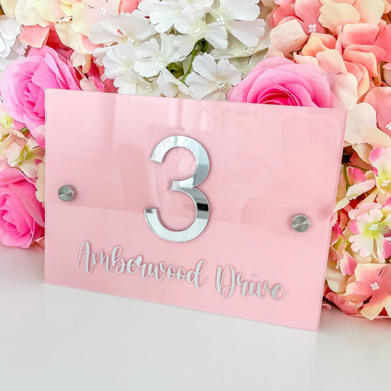 Personalised House Sign, House Number, Acrylic Sign, Personalised House Plaque