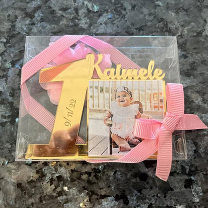 Custom Birthday Photo Magnets  Baby Picture Frames