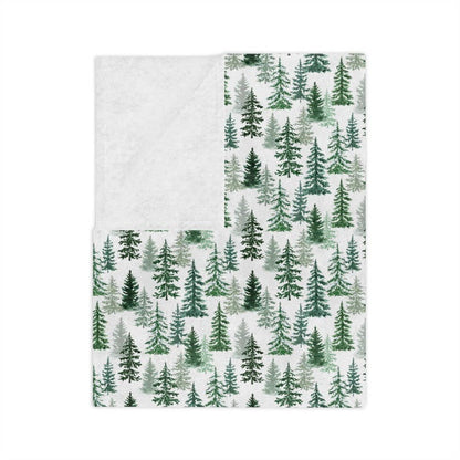 Personalized Christmas Trees Blanket Custom Name Blanket