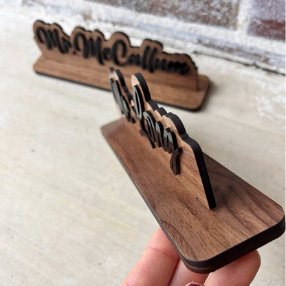 Desk Name Plate | Great custom gift for male or female teacher