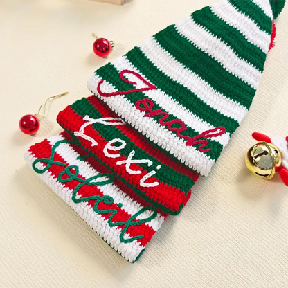 Personalized Santa Hat with Name, Custom Embroidered Christmas Hat