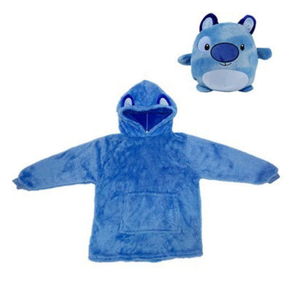 Oversized Kids Microfiber Wearable Blanket With Bag