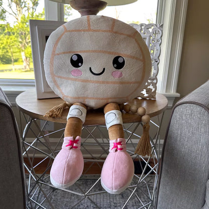 Velvet Plush Volleyball Softball Soccer Football Pillow with Legs
