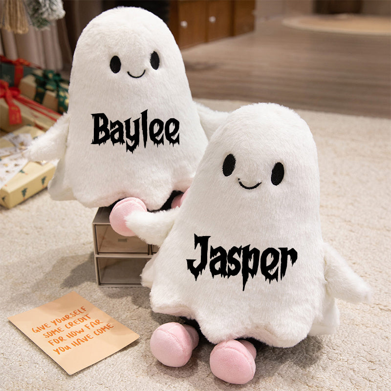 Funny Ghost Plush Pillow – Spooky Halloween Toy