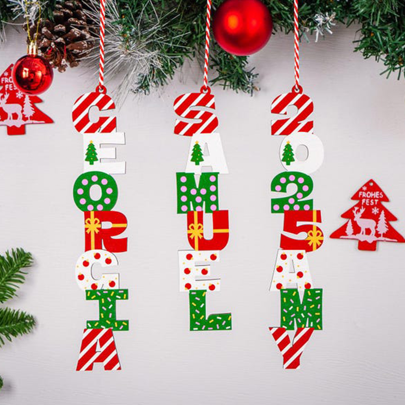 Custom Alphabet Christmas Ornament,Christmas Name Letter Ornament