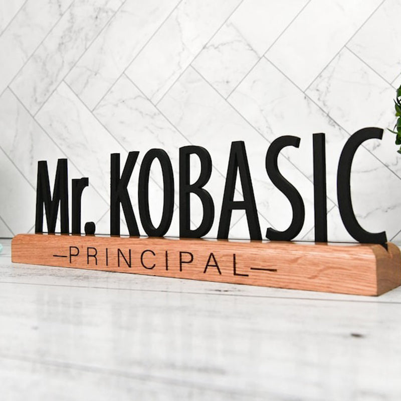 Desk Name Plate for Teacher, Principal, Executive