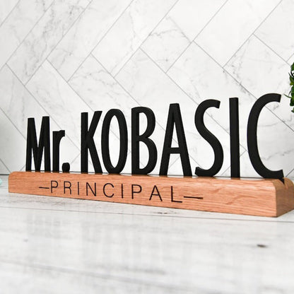Desk Name Plate for Teacher, Principal, Executive