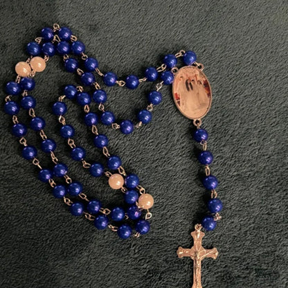 Personalized Photo Rosary Necklace,Custom Cross Pendant Necklace