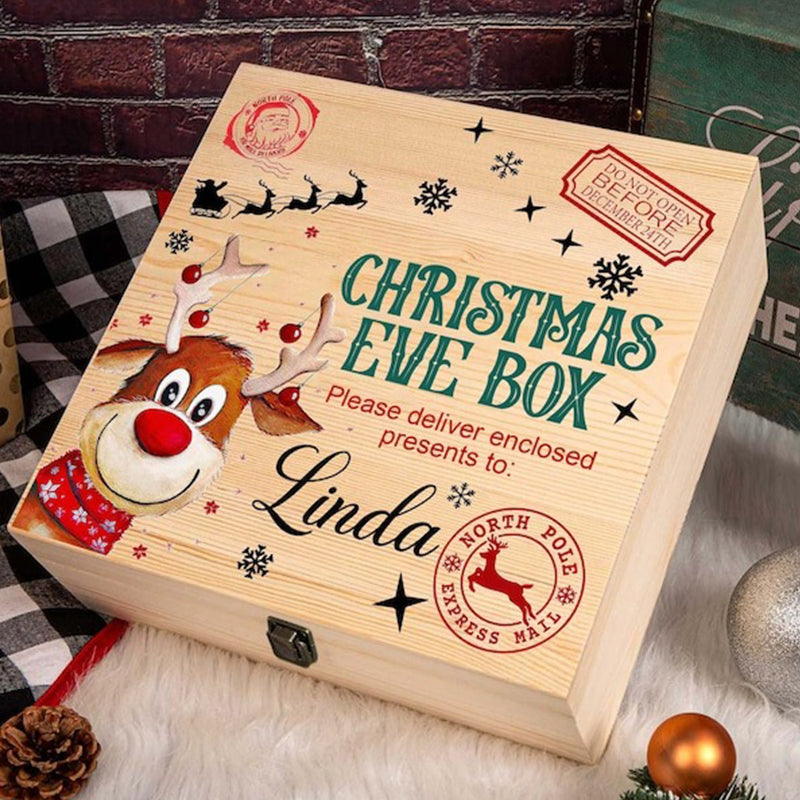 Personalised Christmas Eve Box Reindeer For Children