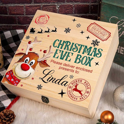 Personalised Christmas Eve Box Reindeer For Children