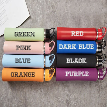 Engraved Water Bottles with Straw,Insulated Water Bottles