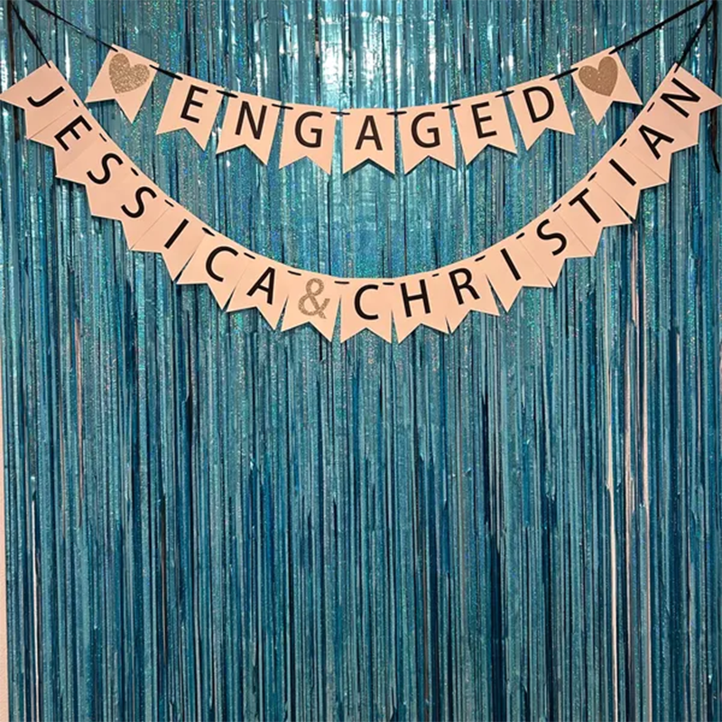 Engagement party decorations - bridal shower banner