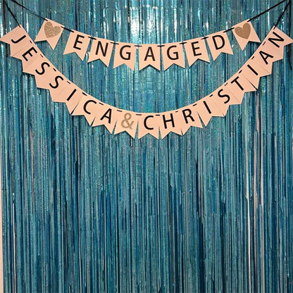 Engagement party decorations - bridal shower banner