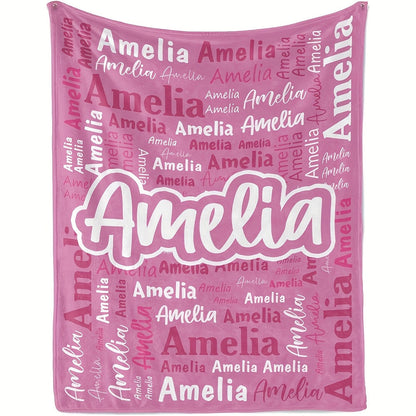 Custom Blanket Personalized Name Blanket Christmas Customized Gifts