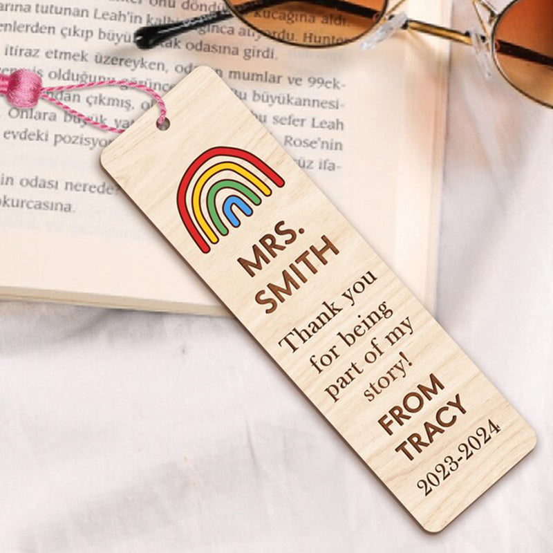 Personalized Teacher Bookmark Gift, Teacher Appreciation