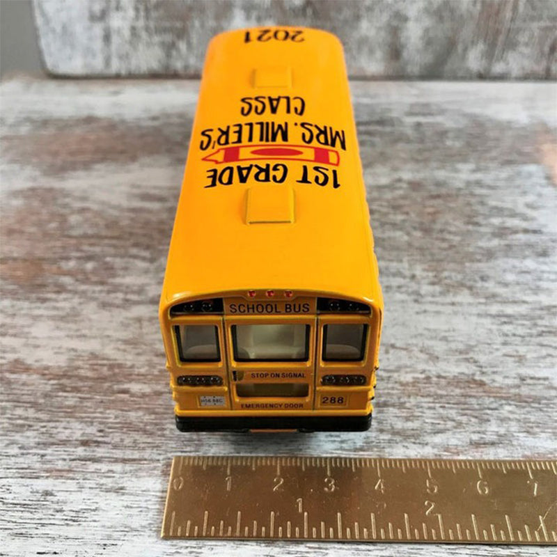 Personalized Alloy School Bus, Back To School Gifts for Kids