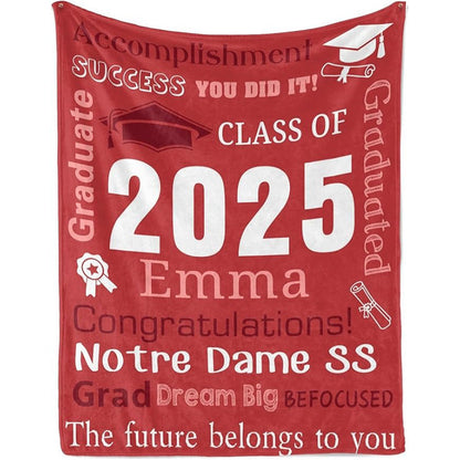 Personalized Graduation Blankets Graduation Gift