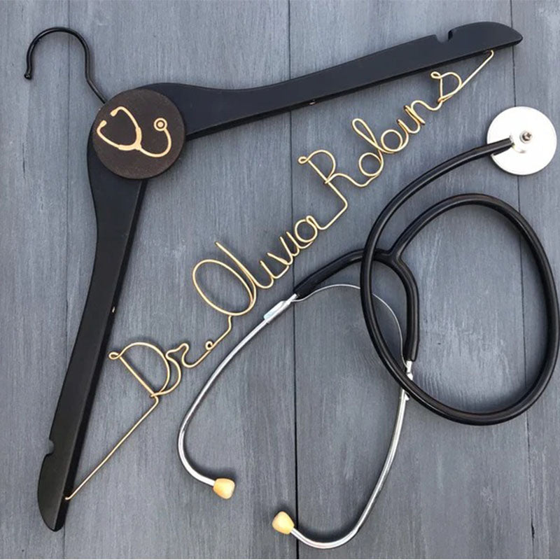 Unique Gift for Doctor, Birthday Gift for Doctor, Personalized Coat Hanger Graduation Gift