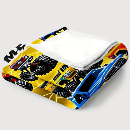 Ized Racing Car Themed Blanket Suitable for Bed