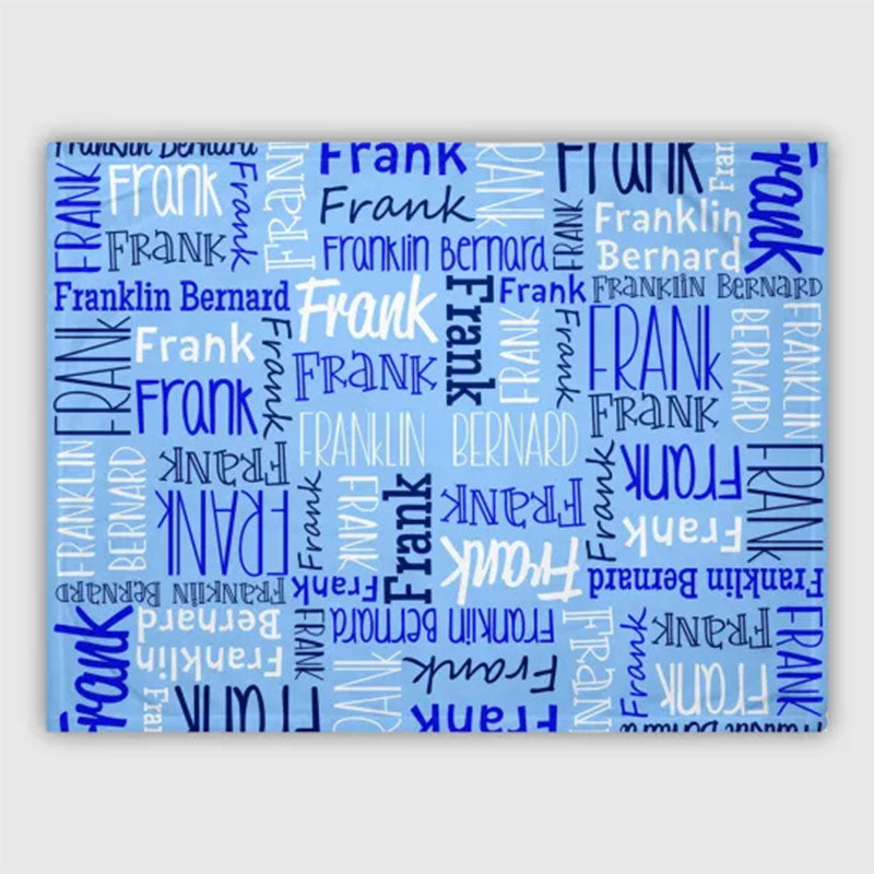 Custom Blanket with Name - Personalized Blanket - Name Blanket