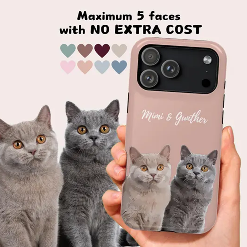 Custom Pet Portrait MagSafe Phone Case